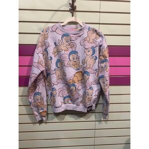 Disney baby Hercules Pegasus All Over Print crew Sweatshirt Women's Size Small